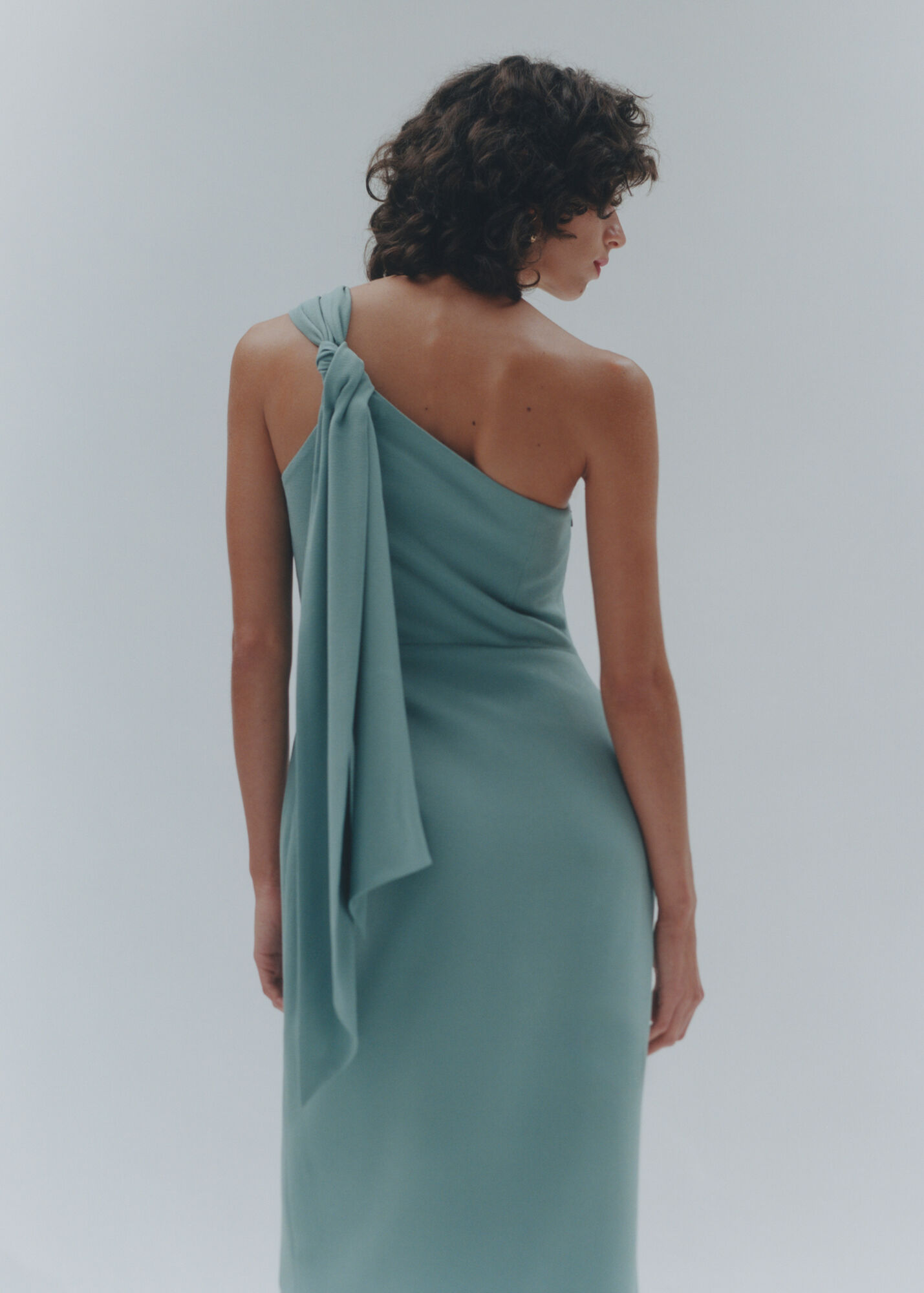 Sage Green Bethan One Shoulder Maxi Dress WHISTLES